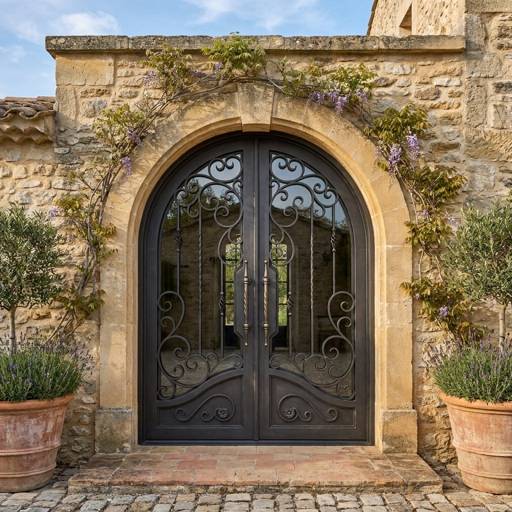 Big Sky 2 - Arch | Wrought Iron Door