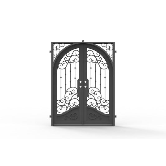 Pre-Order: Dallas Double | Wrought Iron Door (Ships 16-18 Weeks)