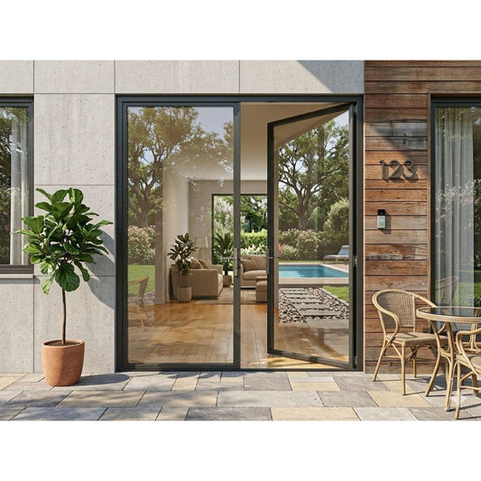 Light 1  Double - Aluminum Hinged Door | Aluminum Hinged Doors