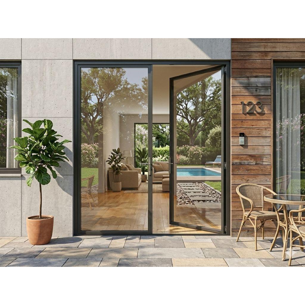 Light 1 Double - Aluminum Hinged Door | Aluminum Hinged Doors
