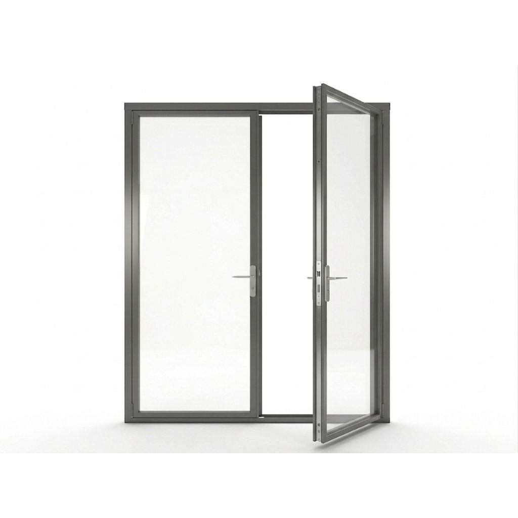 Light 1 Double - Aluminum Hinged Door | Aluminum Hinged Doors