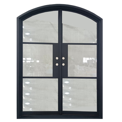Light 3 - Double - Eyebrow | Steel French Doors