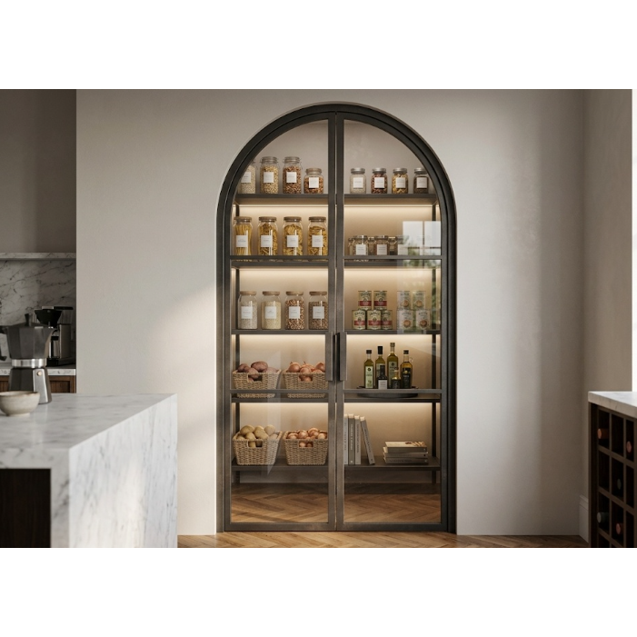 Light 3 Interior - Double - Arch | Steel Interior Door