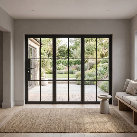 Light 6 Bi-Fold - 3 Panel | Steel French Doors