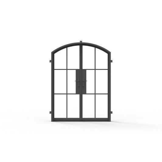 Light 6 - Double - Eyebrow | Steel French Doors
