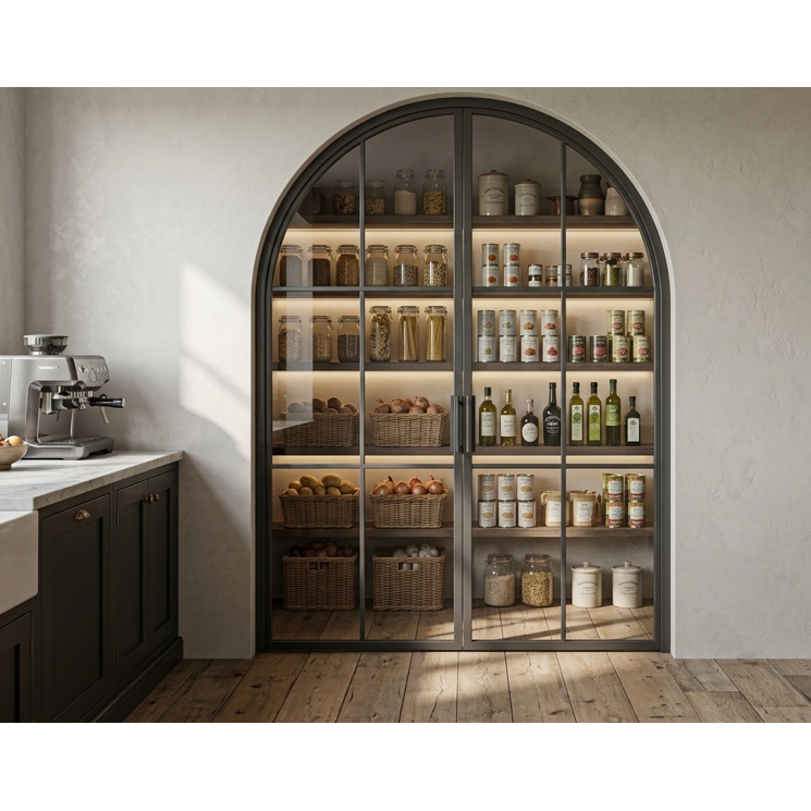 Light 6 Interior - Double - Arch | Steel Interior Door