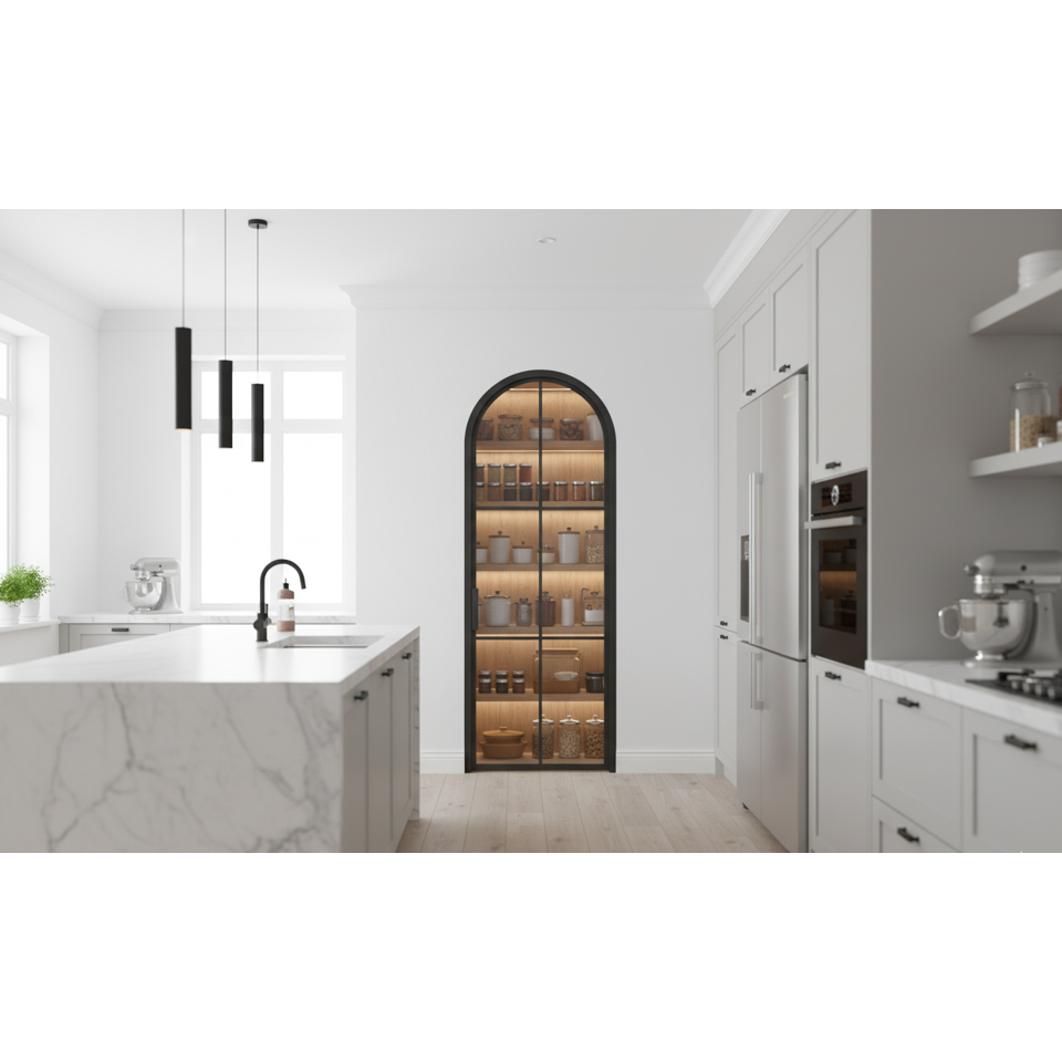 Light 6 Interior - Single - Arch | Steel Interior Door