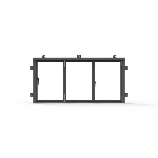 Pre-Order: Light 1 - 3 Panel Sliding Window | Steel French Doors (Ships 16-18 Weeks)