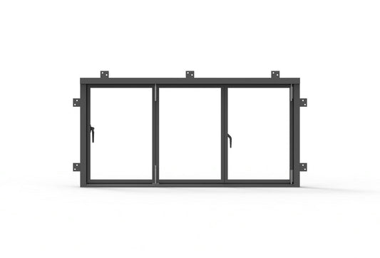 Pre-Order: Light 0 - 3 Panel Sliding Window | Steel French Doors (Ships 16-18 Weeks)