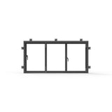 Pre-Order: Light 1 - 3 Panel Sliding Window | Steel French Doors (Ships 16-18 Weeks)