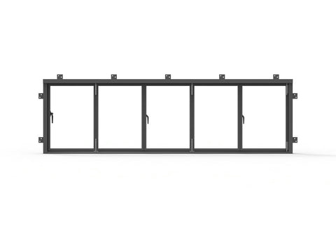 Pre-Order: Light 0 - 5 Panel Sliding Window | Steel French Doors (Ships 16-18 Weeks)