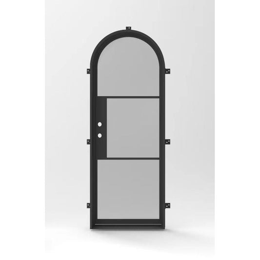 Light 3 Arch - Single | Steel French Doors