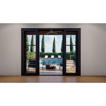 Pre-Order: Light 3 - 4 Panel (Fix - 2 Sliding - Fix) | | Steel Sliding Doors (Ships 16-18 Weeks)