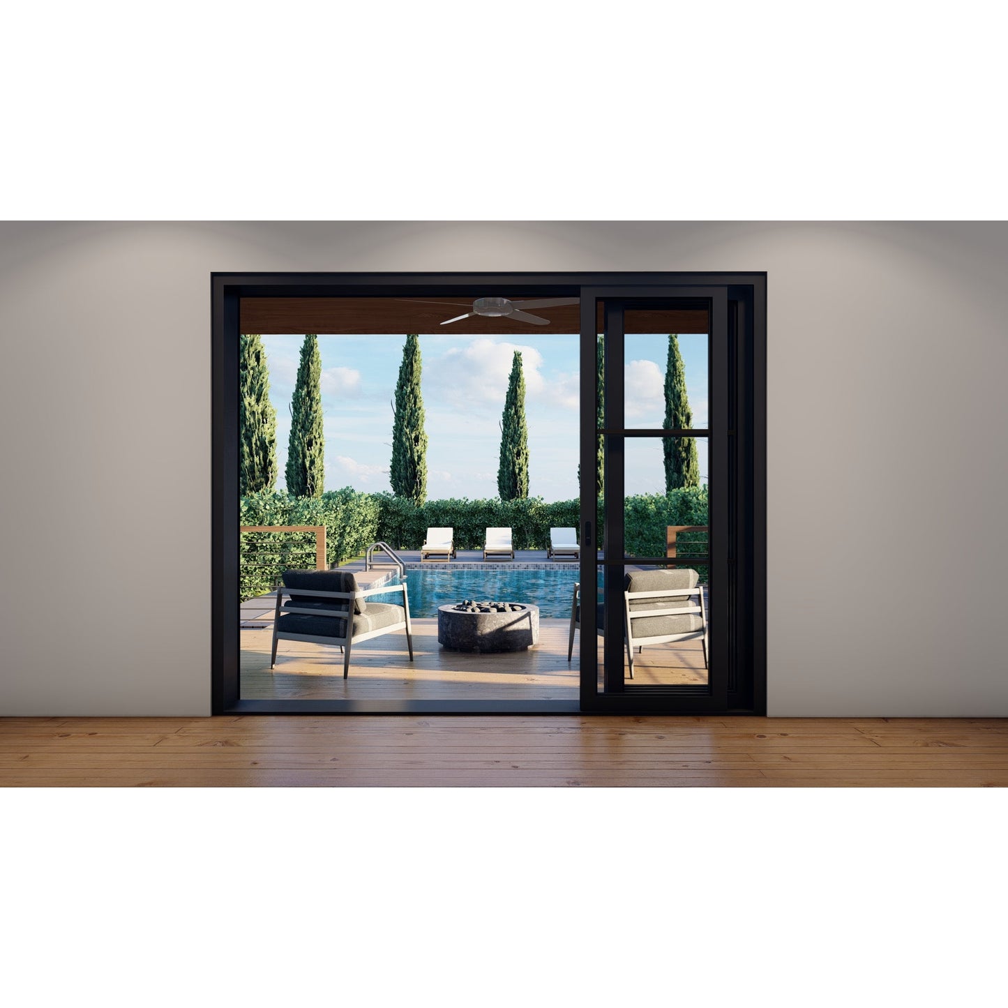 Pre-Order: Light 3 - 4 Panel | Steel Sliding Doors (Ships 16-18 Weeks)