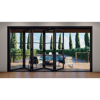 Pre-Order: Light 3 - 5 Panel | Steel Bi-Fold Doors (Ships 16-18 Weeks)