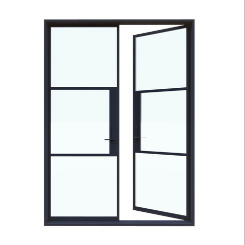 Light 3 Double (Cold Weather + Thermal Break) | Steel French Doors
