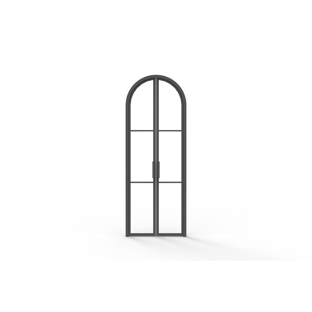 Pre-Order: Light 3 Interior - Double - Arch | Steel Interior Doors (Ships 16-18 Weeks)