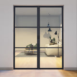 Pre-Order: Light 3 Interior - Double Pocket Door | Steel Pocket Doors (Ships 16-18 Weeks)