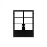 Pre-Order: Light 3 - Double + Kickplate | Steel French Doors (Ships 16-18 Weeks)