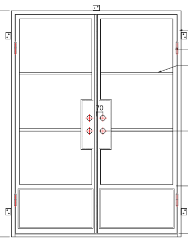 Light 3 - Double w/ Kickplate (Arriving 7/15/24) | Steel French Doors