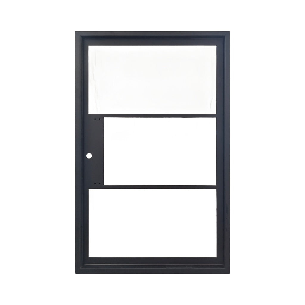 Shop Pivot Doors Light 3 Pivot w/ Pull Handle Steel Pivot Doors