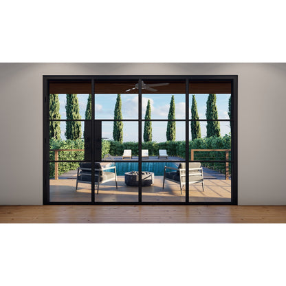 Pre-Order: Light 3S - 3+1 Panel (Cold Rolled Steel) | Steel Bi-Fold Doors (Ships 16-18 Weeks)