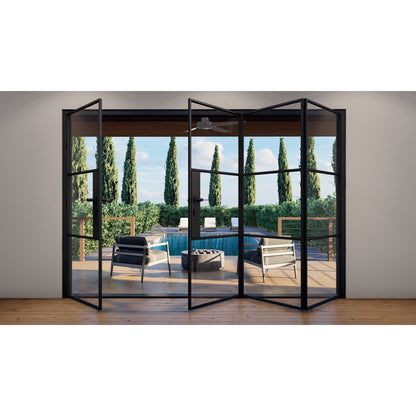 Pre-Order: Light 3S - 3+1 Panel (Cold Rolled Steel) | Steel Bi-Fold Doors (Ships 16-18 Weeks)