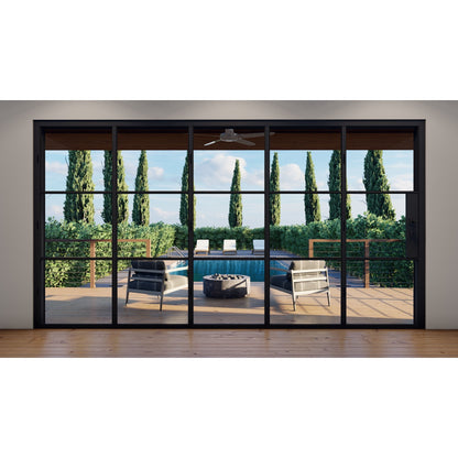Pre-Order: Light 3S - 5 Panel (Cold Rolled Steel) | Steel Bi-Fold Doors (Ships 16-18 Weeks)