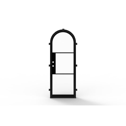 Light 3 Arch - Single | Steel French Doors
