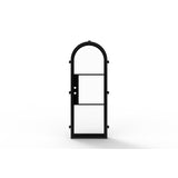 Light 3 Single - Arch | Steel French Doors