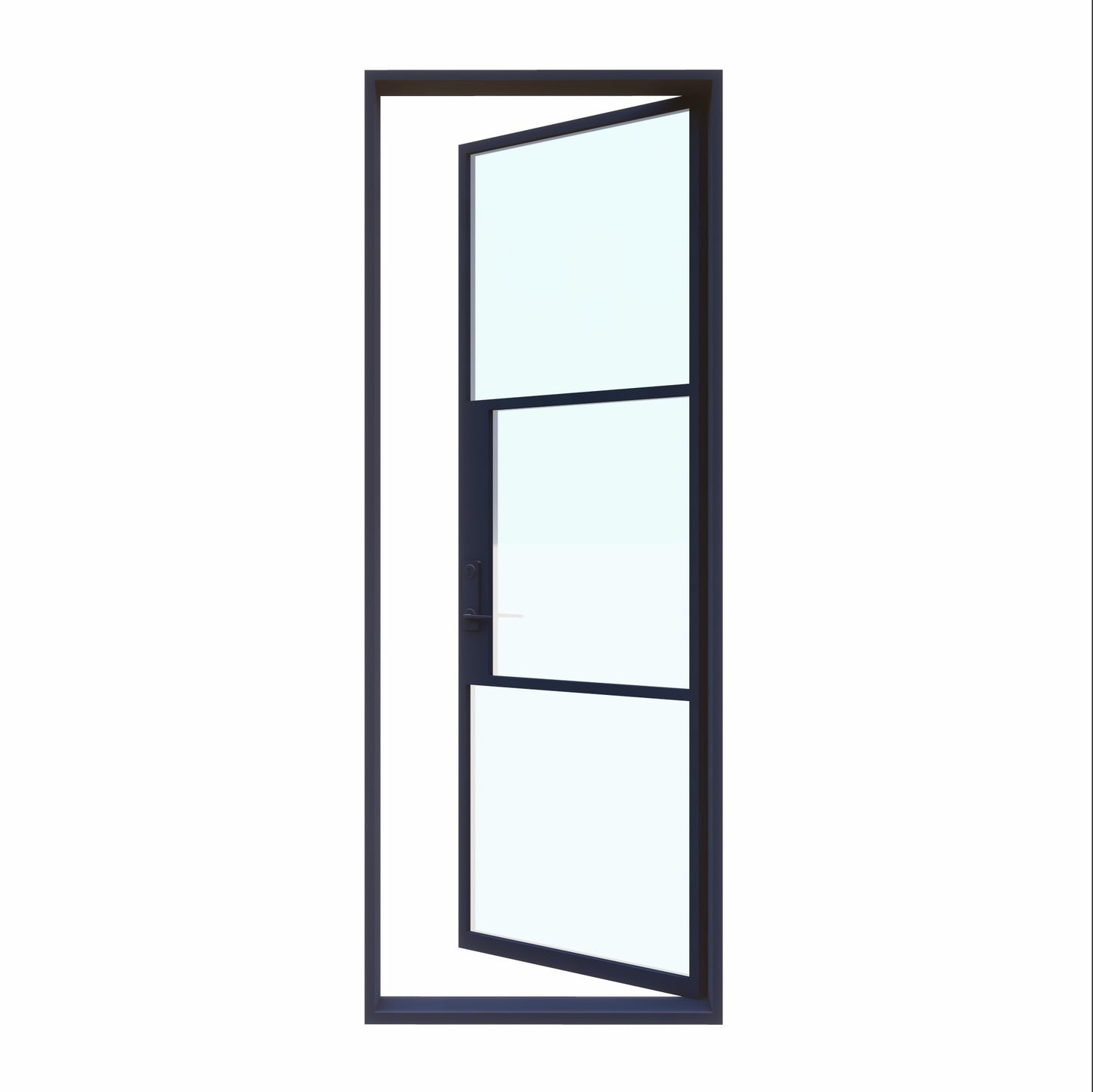Light 3 - Single (Cold Weather + Thermal Break) | Steel French Doors