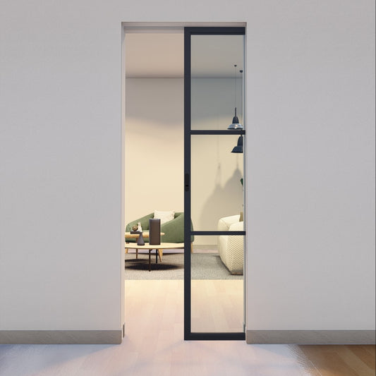 Pre-Order: Light 3 Single Interior Pocket Door | Steel Pocket Doors (Ships 16-18 Weeks)