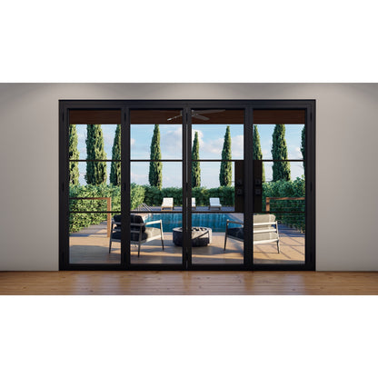 Pre-Order: Light 3 - 3 + 1 Panel | Steel Bi-Fold Doors (Ships 16-18 Weeks)