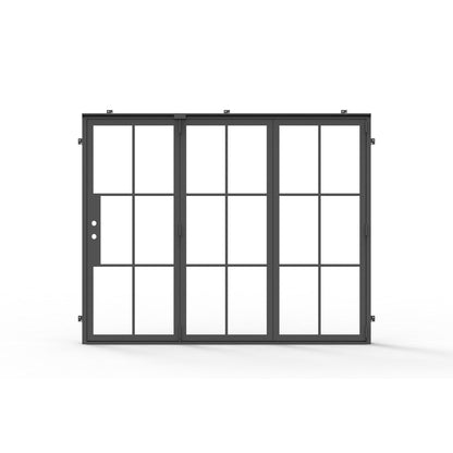 Light 6 Bi-Fold - 3 Panel | Steel French Doors