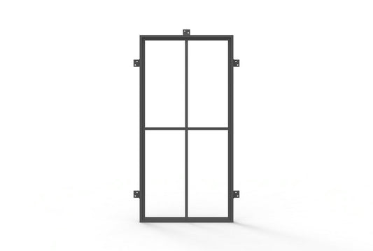 Pre-Order: Light 4 Fixed Window | Steel French Doors (Ships 16-18 Weeks)