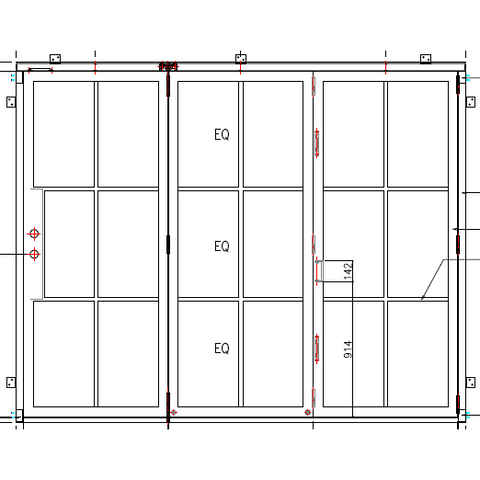 Light 6 - 3 Panel Bi-Fold | Steel French Doors