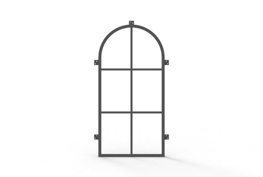 Pre-Order: Light 6 Fixed Window | Steel French Doors (Ships 16-18 Weeks)