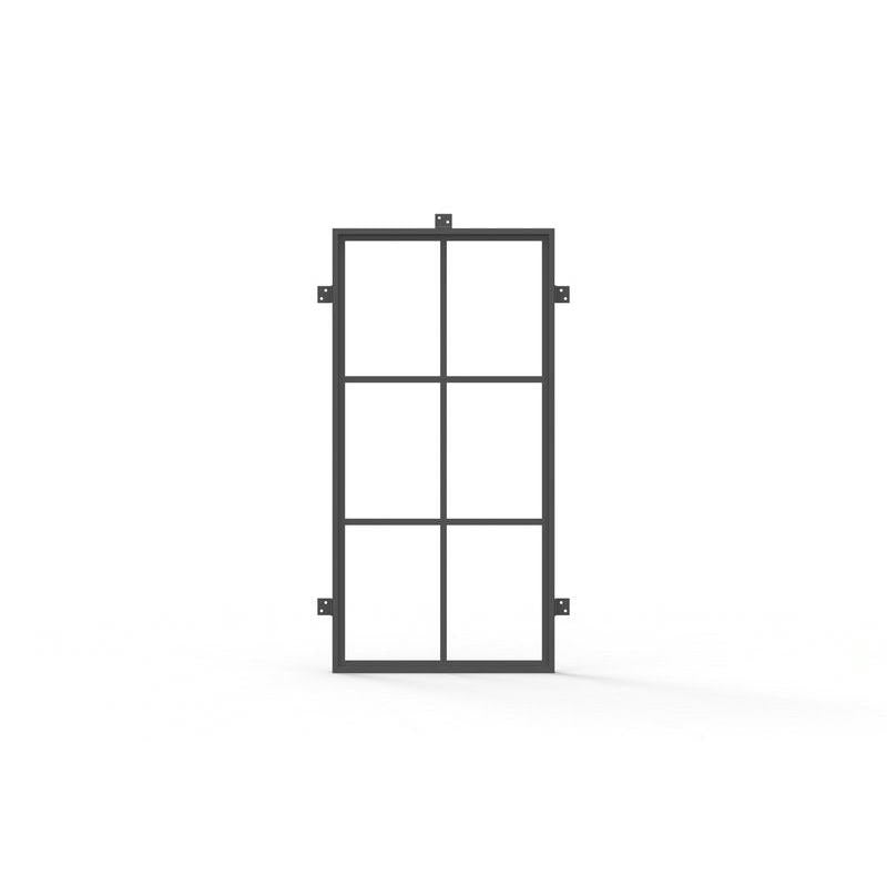 Pre-Order: Light 6 Fixed Window | Steel French Doors (Ships 16-18 Weeks)