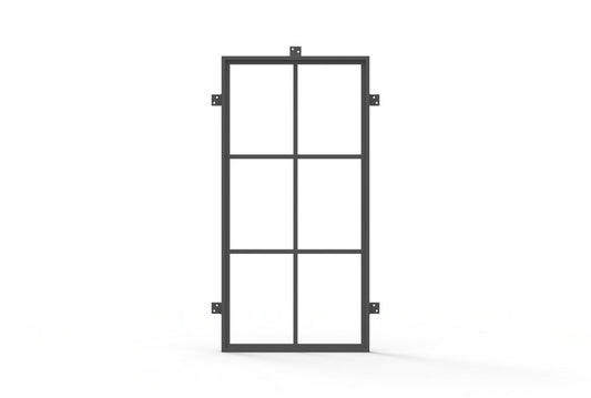 Pre-Order: Light 6 Fixed Window | Steel French Doors (Ships 16-18 Weeks)