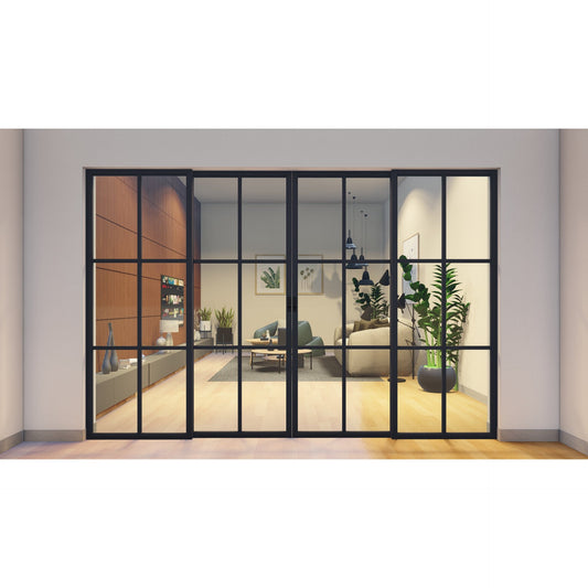 Pre-Order: Light 6 Interior Sliding Door | Steel Interior Doors (Ships 16-18 Weeks)
