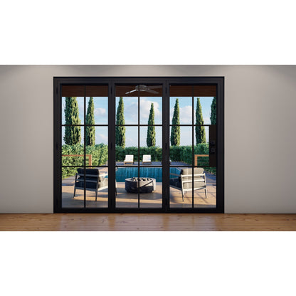 Pre-Order: Light 6 - 3 Panel | Steel Bi-Fold Doors (Ships 16-18 Weeks)