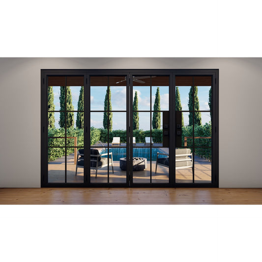 Pre-Order - Light 6 - 3 + 1 Panel | Steel Bi-Fold Doors