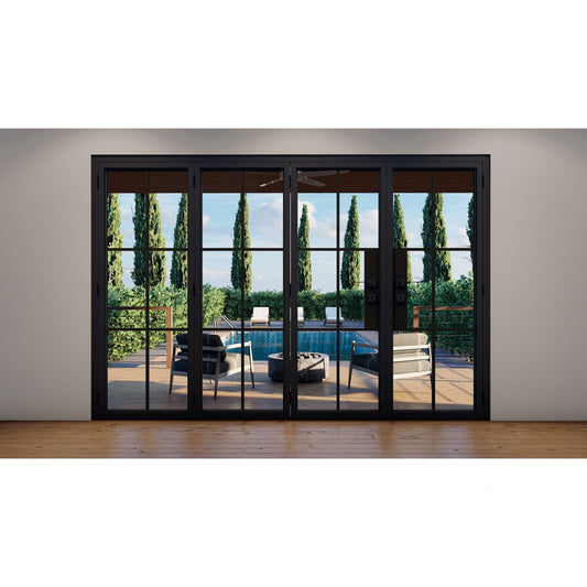 Light 6 Bi-Fold - 3+1 Panel | Steel French Doors