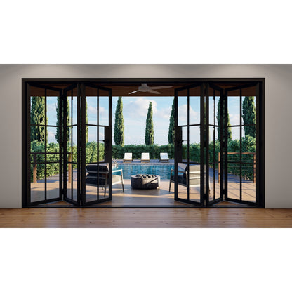 Pre-Order: Light 6 - 3+3 Panel | Steel Bi-Fold Doors (Ships 16-18 Weeks)
