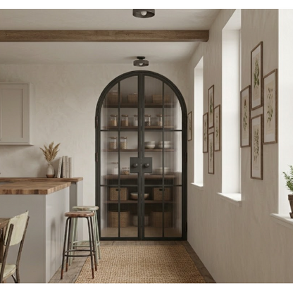 Light 6 Interior - Double - Arch | Steel Interior Door