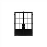 Pre-Order: Light 6 - Double w/ Kickplate | Steel French Doors (Ships 16-18 Weeks)