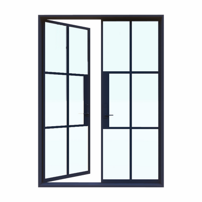 Light 6 - Double | Steel French Doors