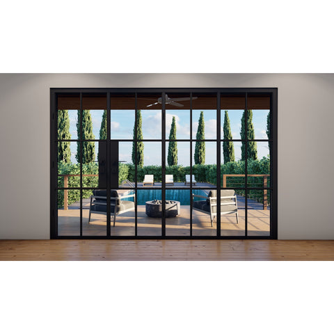 Pre-Order - Light 6S - 3+1 Panel (Cold Rolled Steel) | Steel Bi-Fold Doors