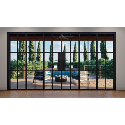Pre-Order: Light 6S - 3+3 Panel (Cold Rolled Steel) | Steel Bi-Fold Doors (Ships 16-18 Weeks)
