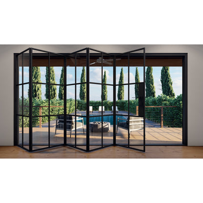 Pre-Order: Light 6S - 5 Panel (Cold Rolled Steel) | Steel Bi-Fold Doors (Ships 16-18 Weeks)